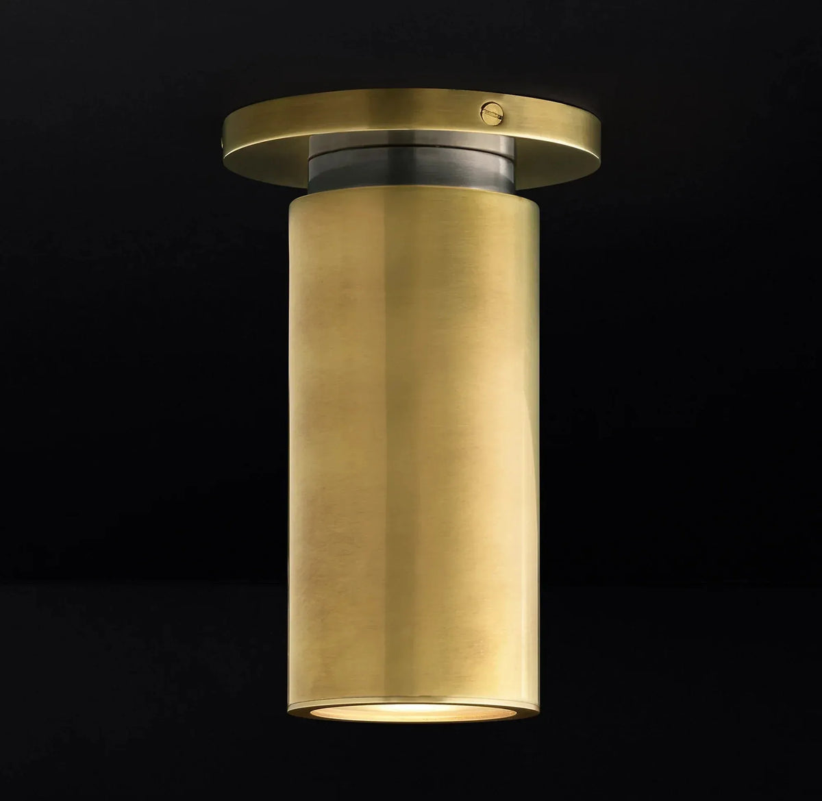 Champeaux Brass Flushmount 4½”D - Lamps Moon
