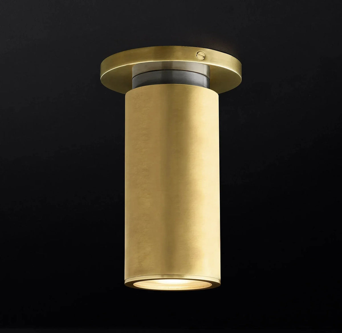 Champeaux Brass Flushmount 4½”D - Lamps Moon