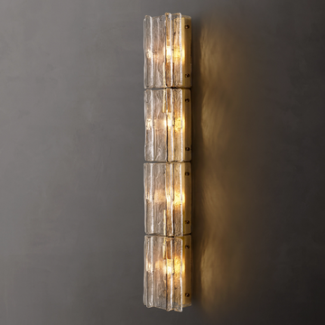 Matrice Clear Glass Grand Sconce 49"H - Lamps Moon