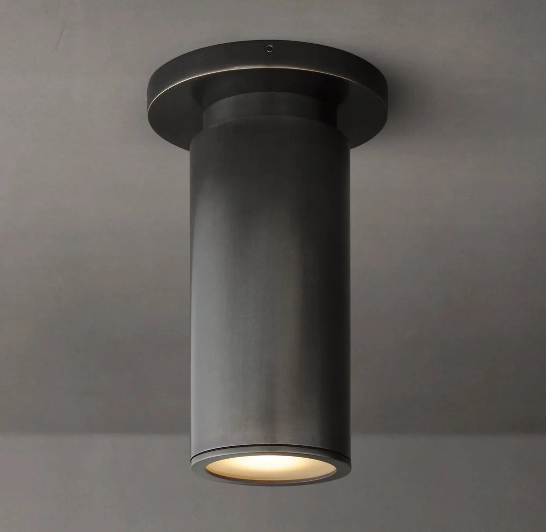 Champeaux Brass Flushmount 4½”D - Lamps Moon