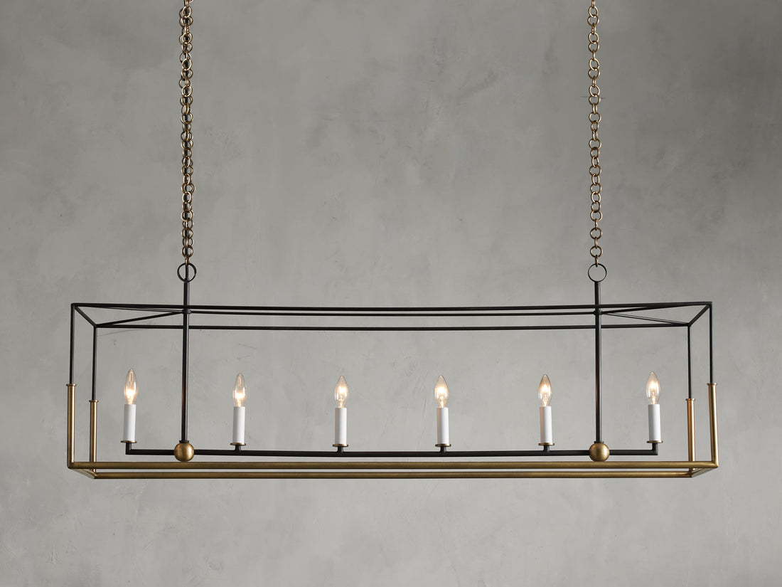 Holt 6-Light Linear Chandelier - Lamps Moon