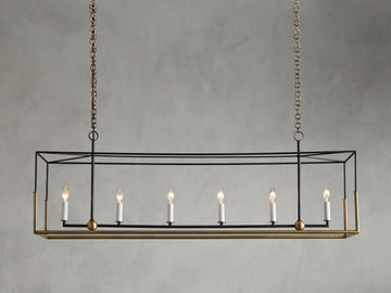 Holt 6-Light Linear Chandelier - Lamps Moon
