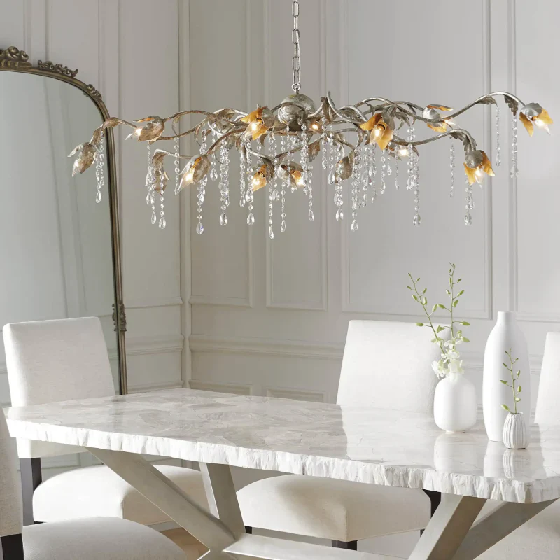 Viticcio Rectangular Chandelier 52''61''71'' - Lamps Moon