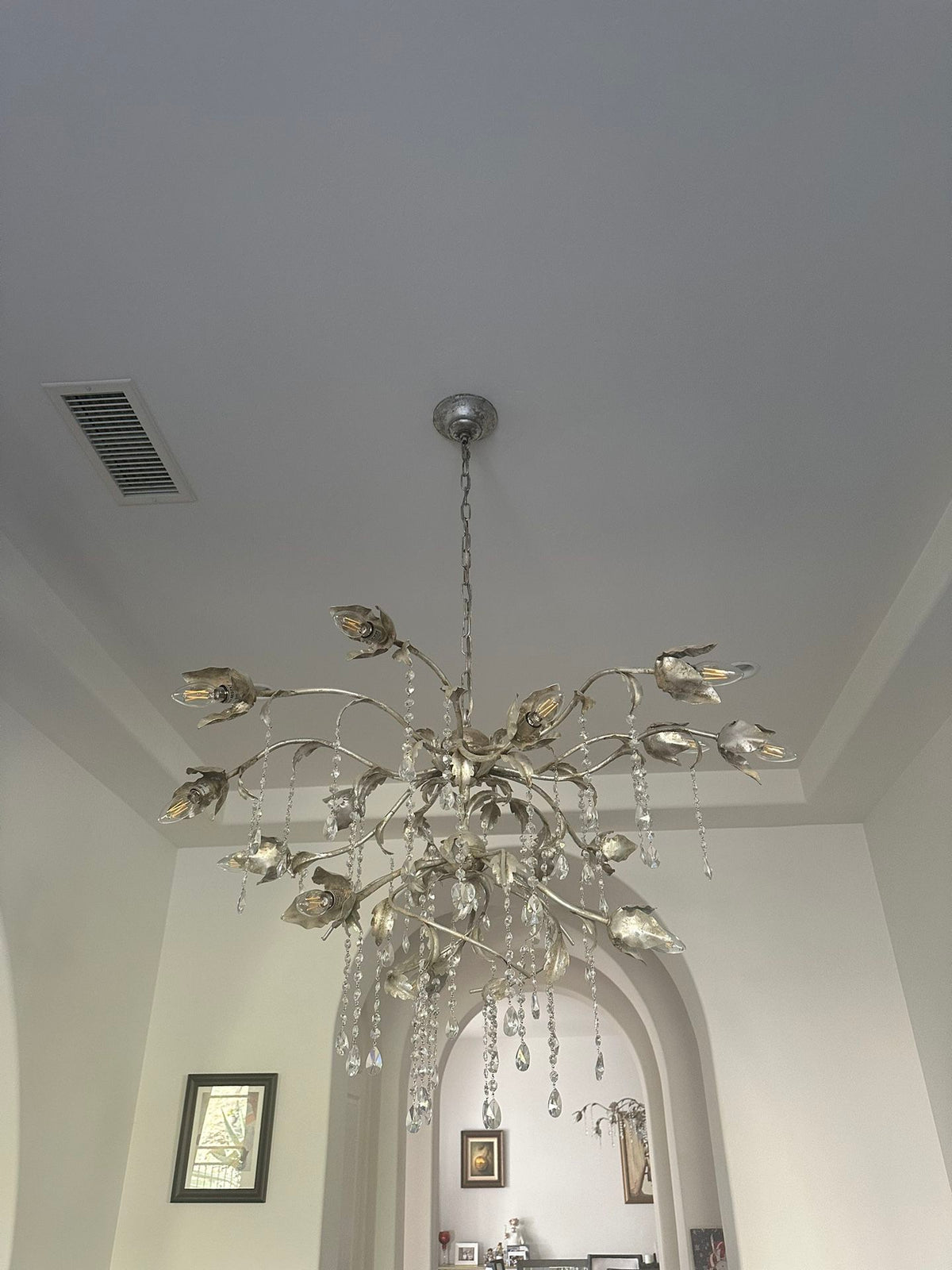 Viticcio Round Silver Chandelier - Lamps Moon