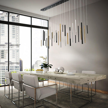 Santana Linear Multi Light Pendant - Lamps Moon