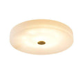 Alabaster Flush Mounted Round Led Chandelier - Lamps Moon