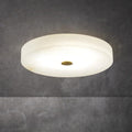 Alabaster Flush Mounted Round Led Chandelier - Lamps Moon