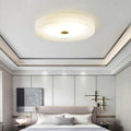 Alabaster Flush Mounted Round Led Chandelier - Lamps Moon