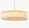 Aurelius Alabaster Round Chandelier 60‘’ - Lamps Moon