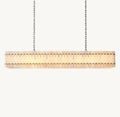 Aurelius Alabaster Linear Chandelier 72'' - Lamps Moon