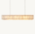 Aurelius Alabaster Linear Chandelier 72'' - Lamps Moon