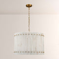 Aurelius Alabaster Round Chandelier 22‘’ - Lamps Moon