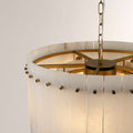 Aurelius Alabaster Round Chandelier 22‘’ - Lamps Moon