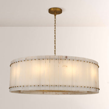 Aurelius Alabaster Round Chandelier 48‘’ - Lamps Moon