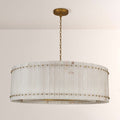 Aurelius Alabaster Round Chandelier 48‘’ - Lamps Moon