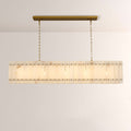 Aurelius Alabaster Linear Chandelier 54'' - Lamps Moon