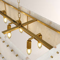Aurelius Alabaster Linear Chandelier 54'' - Lamps Moon