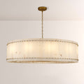 Aurelius Alabaster Round Chandelier 60‘’ - Lamps Moon