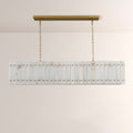 Aurelius Alabaster Linear Chandelier 72'' - Lamps Moon