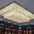 Modern Extra 2/3 Tiered Flush Mount Crystal Chandelier for Large Area - Lamps Moon