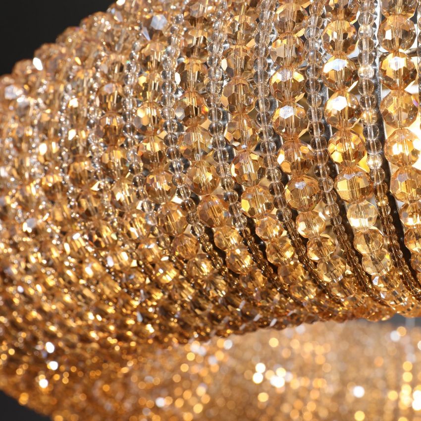 Halo Grand Crystal Sconce 36"H - Lamps Moon