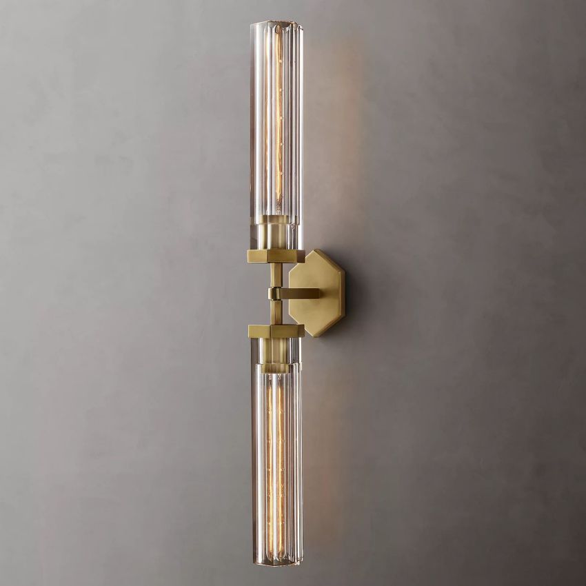 Lambert Hexagonal Double Sconce - Lamps Moon