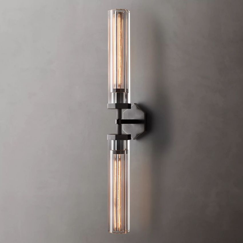 Lambert Hexagonal Double Sconce - Lamps Moon