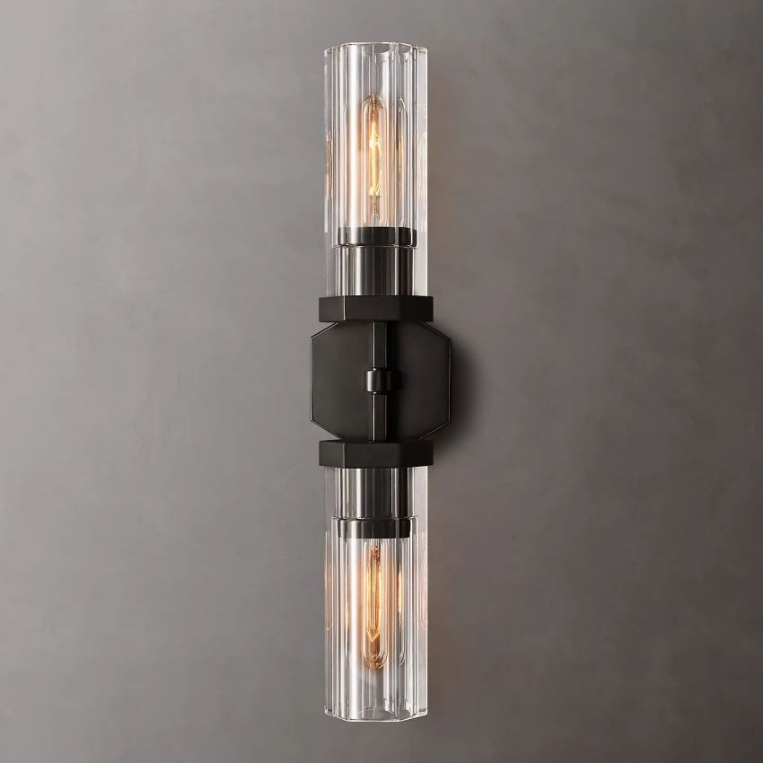 Lambert Hexagonal Double Sconce - Lamps Moon