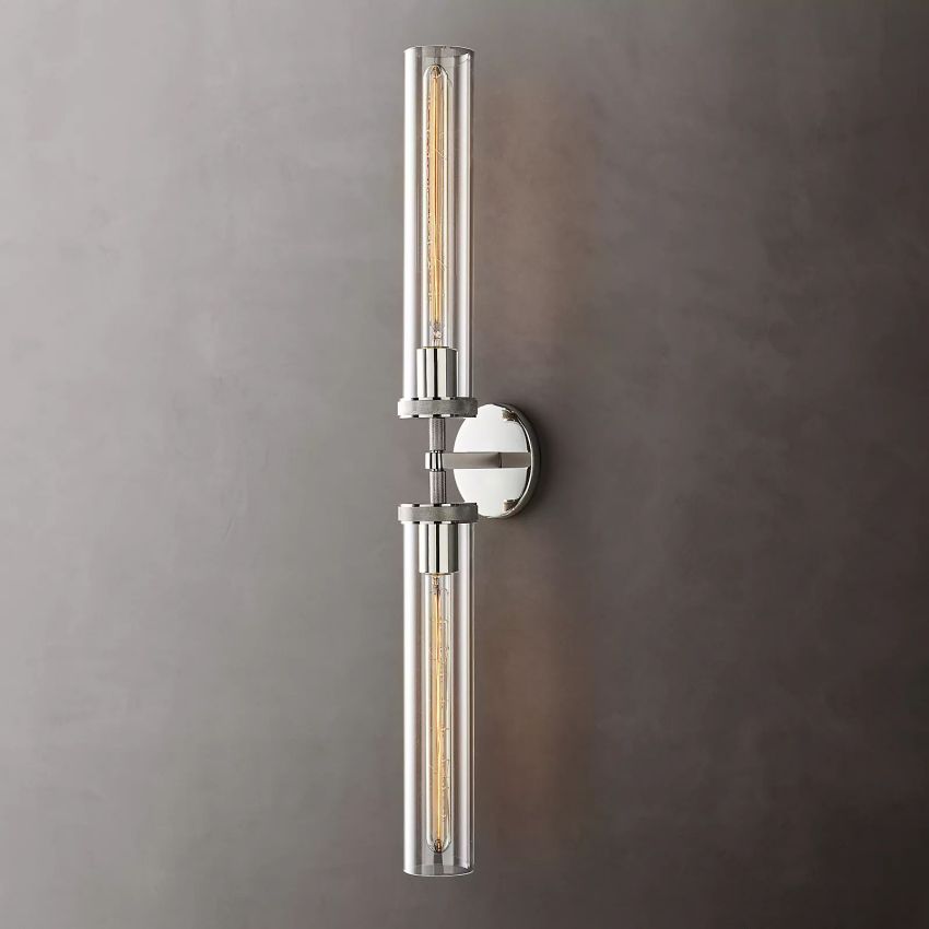 Lambert Knurled Double Sconce - Lamps Moon