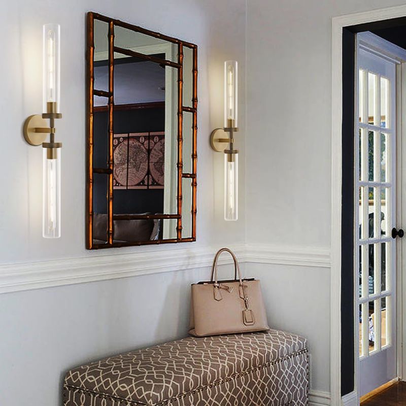 Lambert Knurled Double Sconce - Lamps Moon