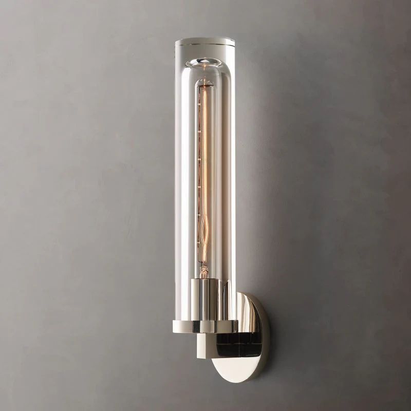 Sova Round Tube Bathroom Sconce - Lamps Moon