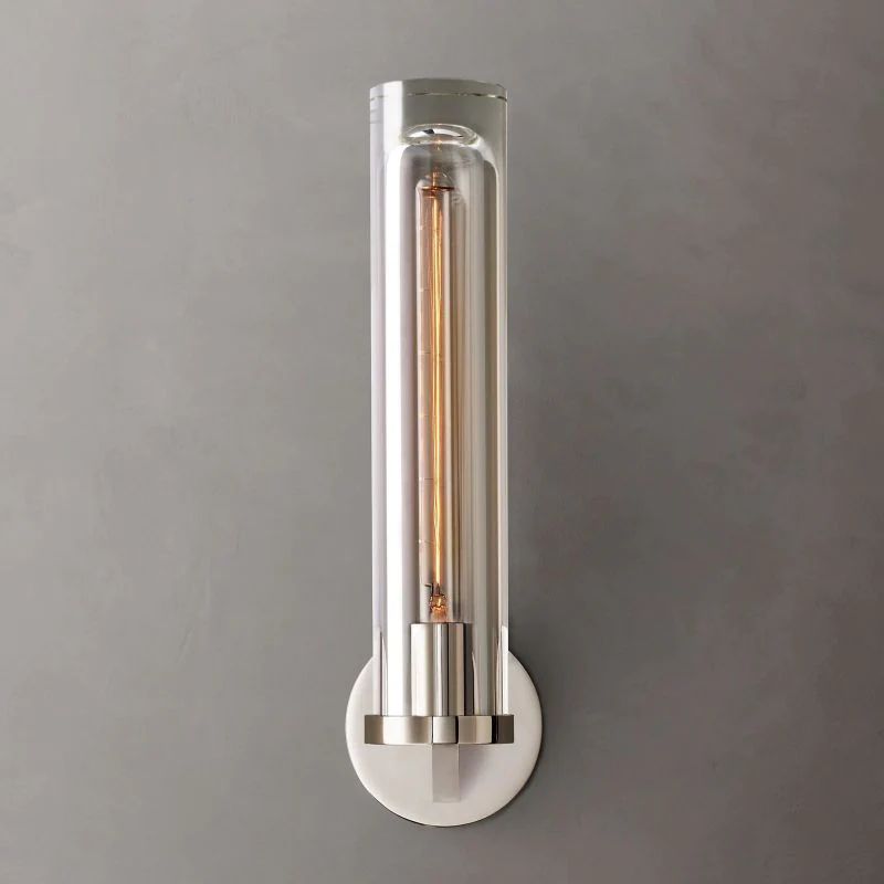 Sova Round Tube Bathroom Sconce - Lamps Moon
