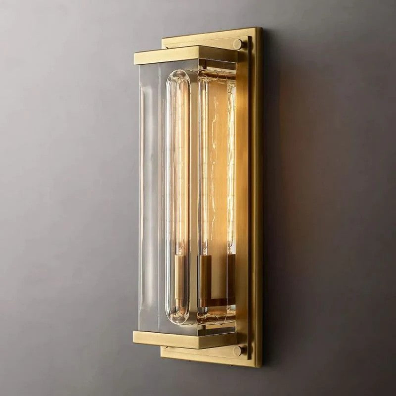 Sova Outdoor Rectangular Wall Sconce - Lamps Moon