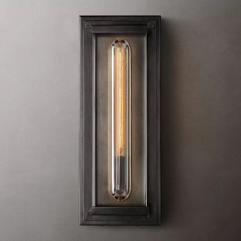 Sova Outdoor Rectangular Wall Sconce - Lamps Moon