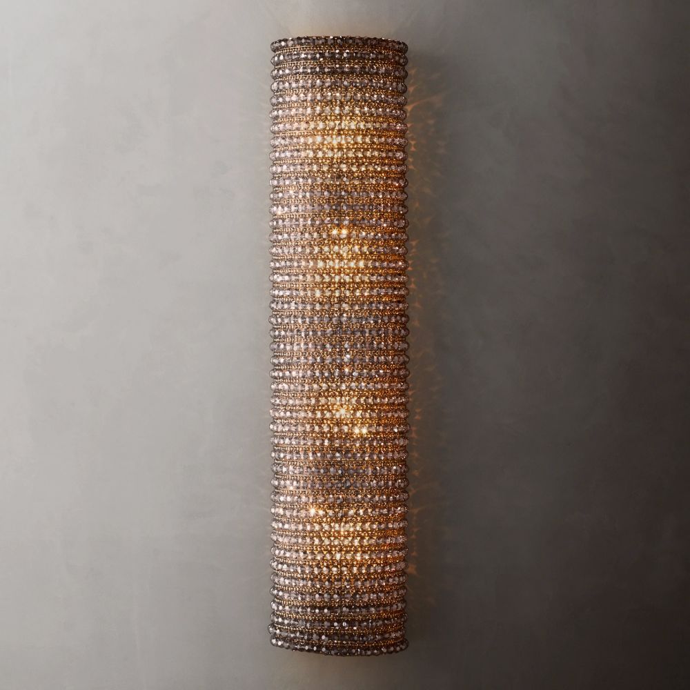 Halo Grand Crystal Sconce 36"H - Lamps Moon