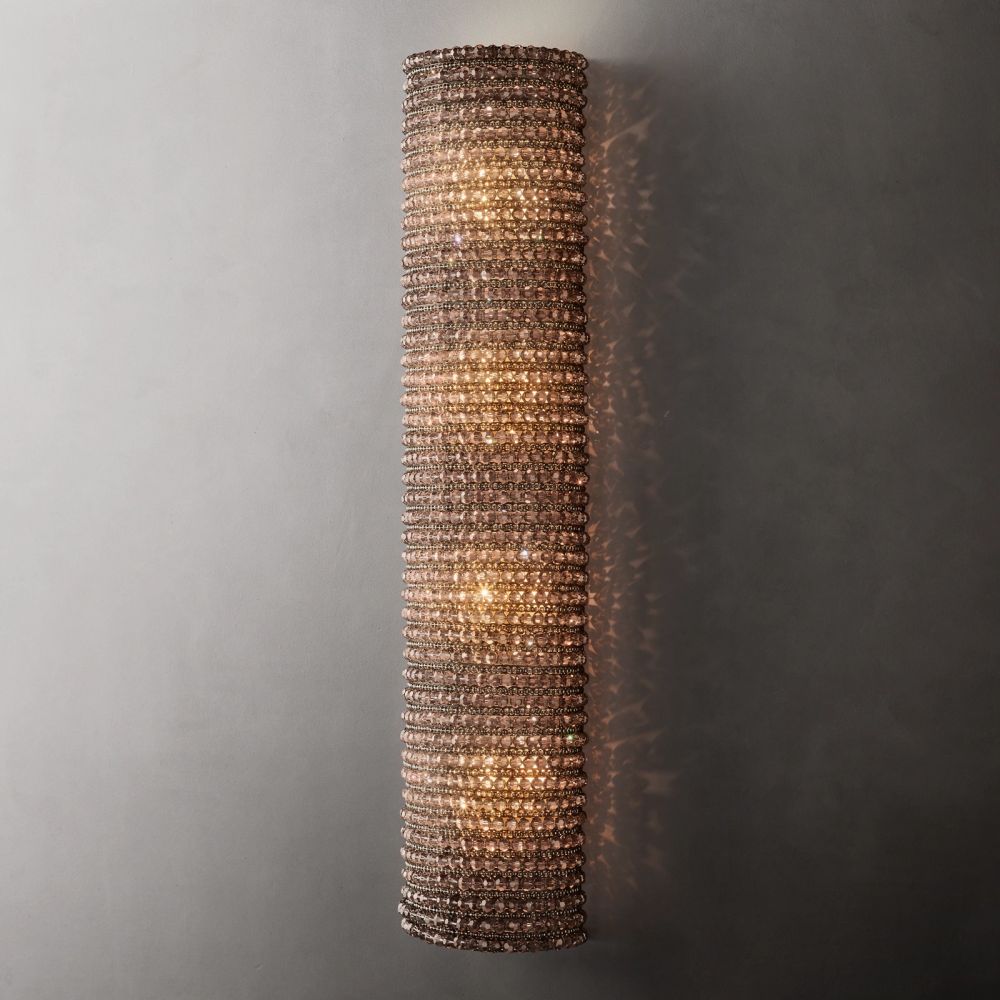 Halo Grand Crystal Sconce 36"H - Lamps Moon