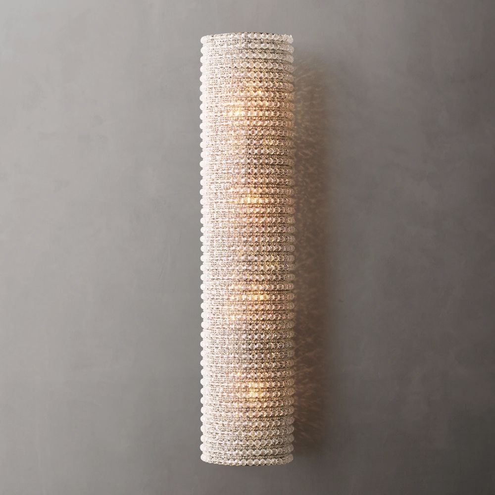 Halo Grand Crystal Sconce 36"H - Lamps Moon