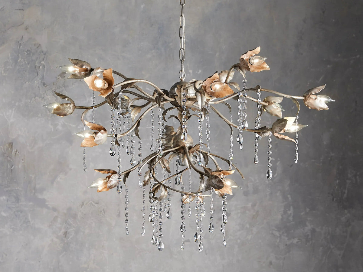 Viticcio Round Silver Chandelier - Lamps Moon