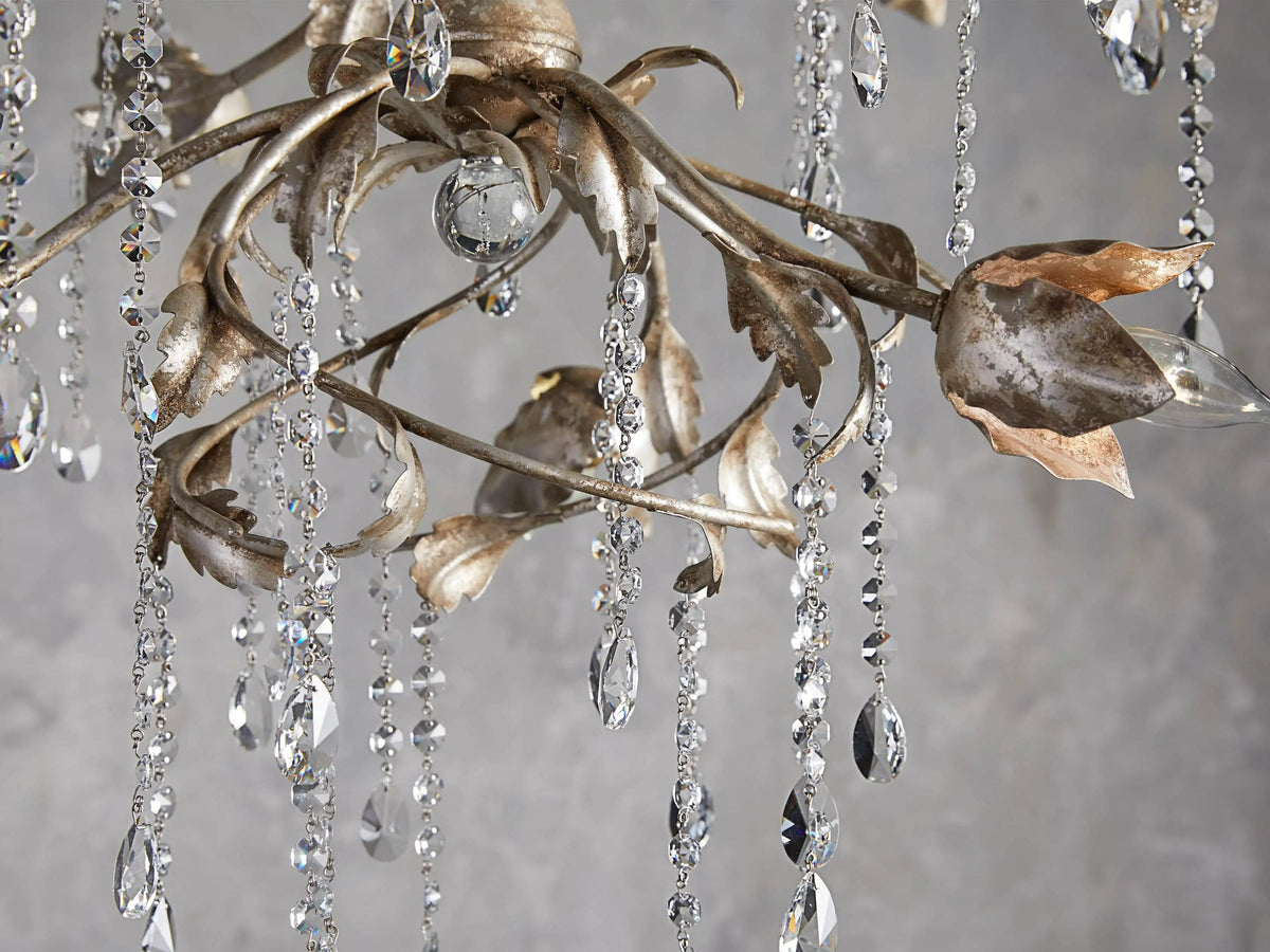 Viticcio Round Silver Chandelier - Lamps Moon