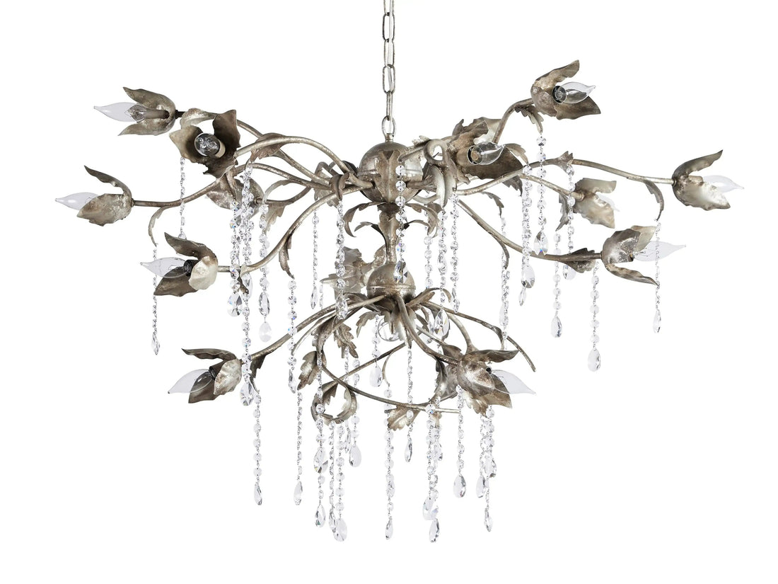 Viticcio Round Silver Chandelier - Lamps Moon