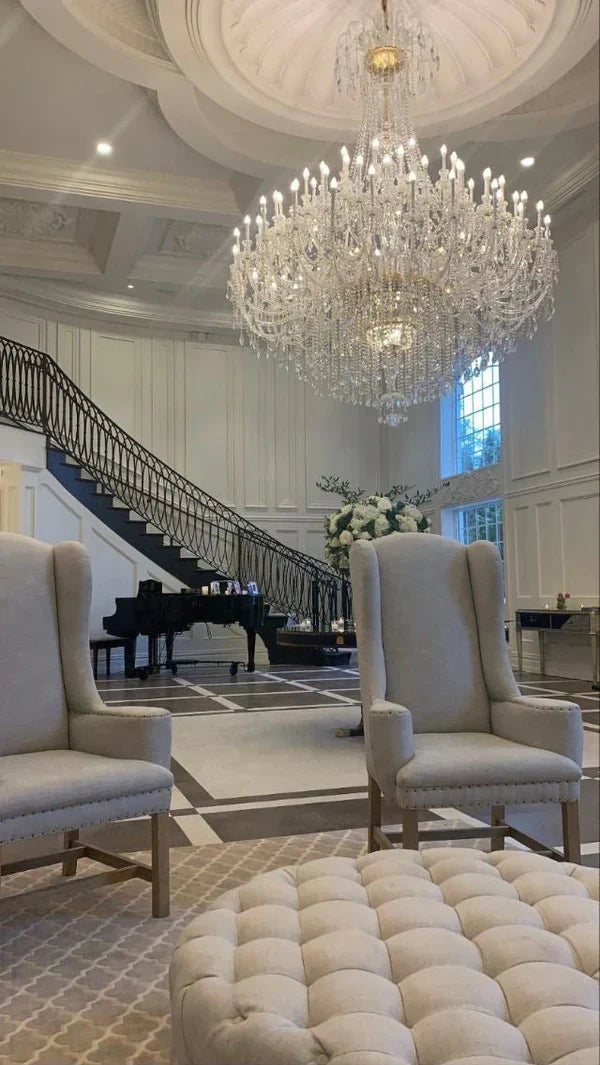Extra Large Classic Traditional Crystal Chandelier 60/72/90 Lights for Hotel, Showroom, Foyer , Wedding Hall,Coffee Shop - Lamps Moon