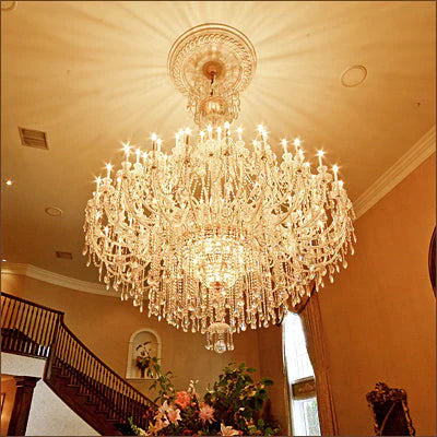 Extra Large Classic Traditional Crystal Chandelier 60/72/90 Lights for Hotel, Showroom, Foyer , Wedding Hall,Coffee Shop - Lamps Moon